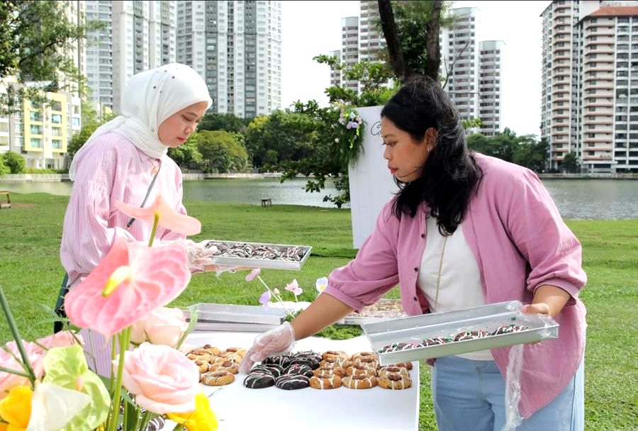 Cookie stalls at Cookie Picnic