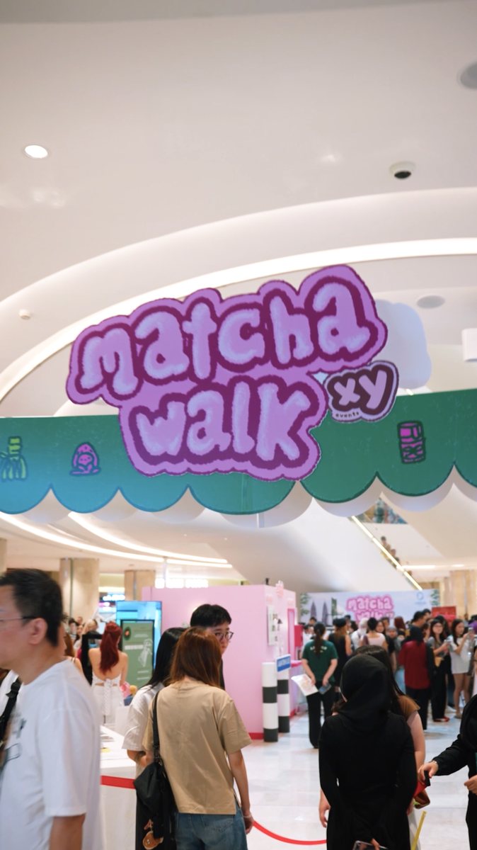 The MATCHAWALK entrance sign at Ombak KLCC