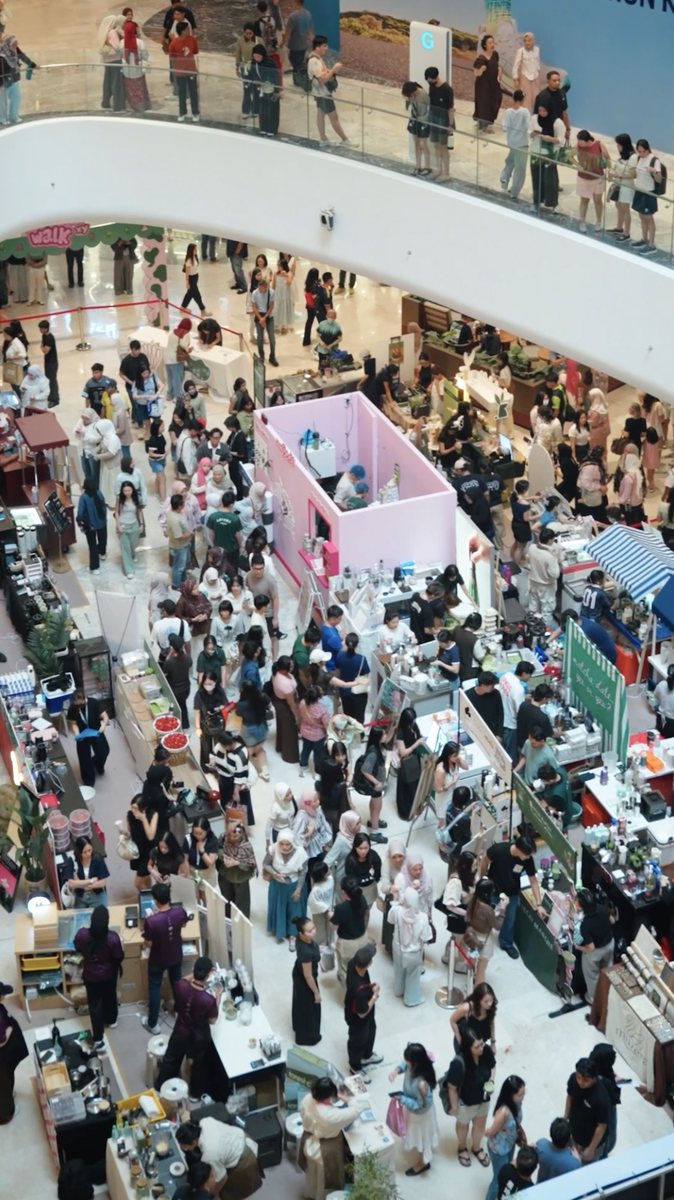The packed MATCHAWALK festival floor seen from above