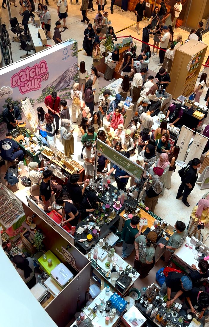 Crowds at MATCHAWALK, a Gen Z favourite event at Ombak KLCC