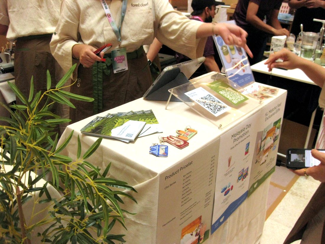 Forest Cloud booth with festival-exclusive gifts